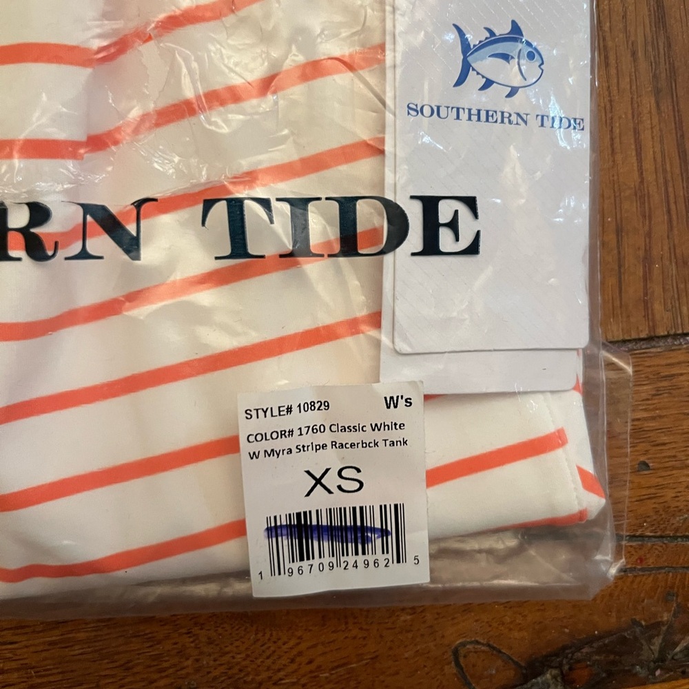 Southern Tide Myra Stripe Racerback Tank NWT - Picture 7 of 7